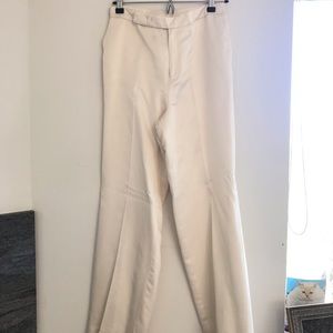 Vintage Ivory Satiny Pants